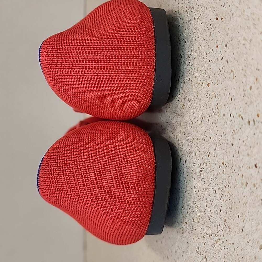 Rothy’s The Point Flats Red Knit Size 9 Women’s Original Point Washable Comfort - Picture 5 of 9